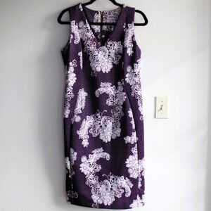 Shelby&Palmer Dress Women's 10 Purple/White NWT Special Occasion